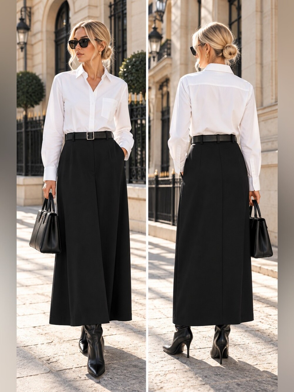NWT ZARA BELTED COMBINATION DRESS ZW COLLECTION